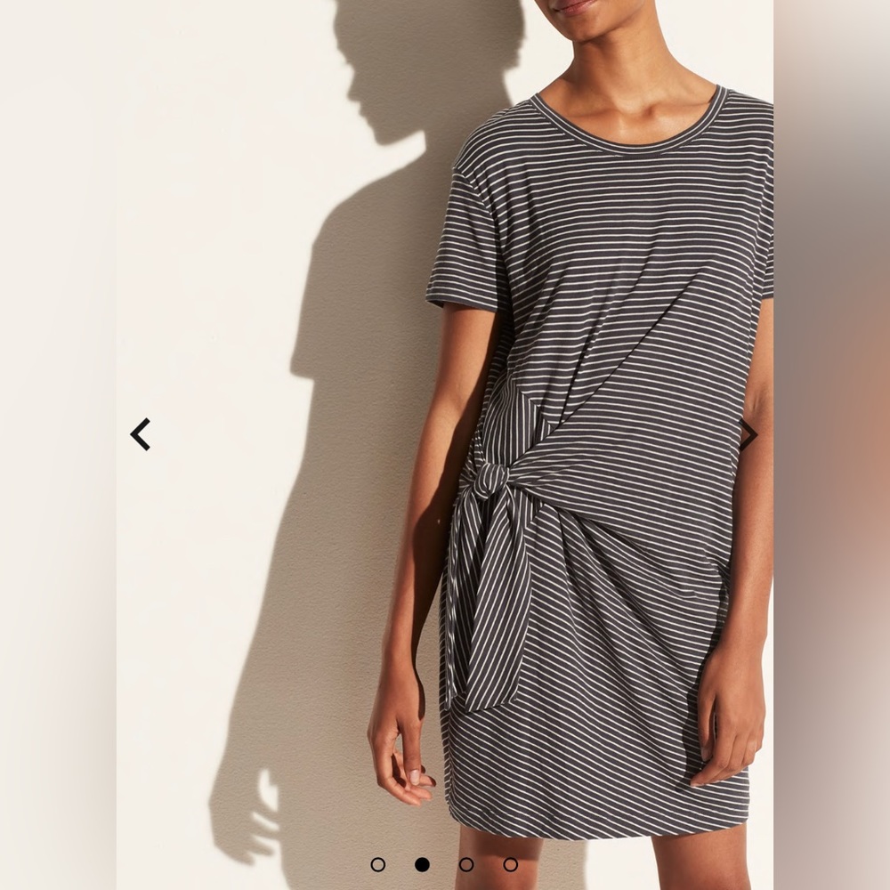 Vince Classic Stripe Side Tie Dress